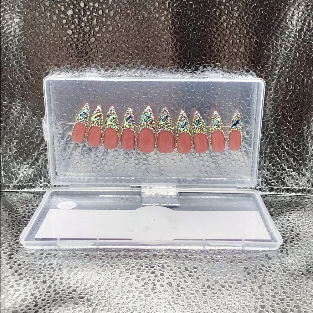 Crystal Embellished Press on Nails